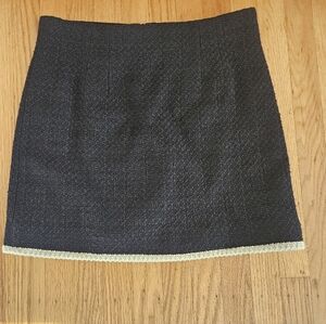 Veronica Beard Blue Tweed Mini Skirt Size 10